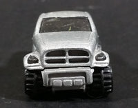 2000 Hot Wheels First Editions Dodge Power Wagon Truck Silver Grey Die Cast Toy Car Vehicle - Treasure Valley Antiques & Collectibles