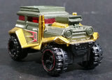 2011 Hot Wheels Video Game Heroes Bad Mudder 2 Olive Green & Gold Die Cast Toy Car Vehicle - Treasure Valley Antiques & Collectibles