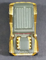 2011 Hot Wheels Video Game Heroes Bad Mudder 2 Olive Green & Gold Die Cast Toy Car Vehicle - Treasure Valley Antiques & Collectibles