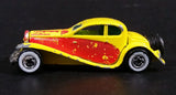 1986 Hot Wheels '37 Bugatti Yellow and Red Die Cast Toy Classic Luxury Car Vehicle - Treasure Valley Antiques & Collectibles