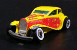 1986 Hot Wheels '37 Bugatti Yellow and Red Die Cast Toy Classic Luxury Car Vehicle - Treasure Valley Antiques & Collectibles