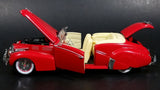 Signature 1940 Cadillac Series 62 Convertible 1/32 Scale Red Die Cast Toy Car Model Vehicle - Treasure Valley Antiques & Collectibles