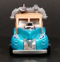 2010 Hot Wheels HW Garage '40s Woodie Ocean Blue Surfing Die Cast Toy Muscle Car Vehicle - Treasure Valley Antiques & Collectibles