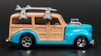 2010 Hot Wheels HW Garage '40s Woodie Ocean Blue Surfing Die Cast Toy Muscle Car Vehicle - Treasure Valley Antiques & Collectibles