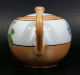 Vintage Nagoya Japanese Lustreware Tri-Color Sugar Bowl w/ Lid - Treasure Valley Antiques & Collectibles