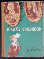 Vintage Nikita's Childhood Hard Cover Book - Soviet Literature For Young People - Alexei Tolstoi - Treasure Valley Antiques & Collectibles