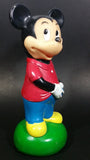 Vintage Walt Disney Productions Mickey Mouse 8" Cartoon Character Hard Vinyl Coin Bank - Treasure Valley Antiques & Collectibles