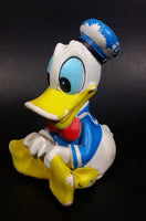 Vintage Walt Disney Productions Donald Duck Sitting in Sailor Outfit Rubber Squeeze Toy - Treasure Valley Antiques & Collectibles