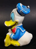 Vintage Walt Disney Productions Donald Duck Sitting in Sailor Outfit Rubber Squeeze Toy - Treasure Valley Antiques & Collectibles