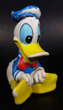 Vintage Walt Disney Productions Donald Duck Sitting in Sailor Outfit Rubber Squeeze Toy - Treasure Valley Antiques & Collectibles