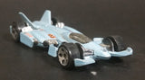 2002 Hot Wheels Jet Threat 3.0 Light Metallic Blue Die Cast Toy Race Car Vehicle - Treasure Valley Antiques & Collectibles