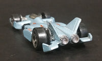 2002 Hot Wheels Jet Threat 3.0 Light Metallic Blue Die Cast Toy Race Car Vehicle - Treasure Valley Antiques & Collectibles