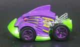 2014 Hot Wheels Monster Mission Piranha Terror Purple Lime Green Die Cast Toy Car Vehicle - Treasure Valley Antiques & Collectibles