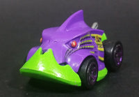 2014 Hot Wheels Monster Mission Piranha Terror Purple Lime Green Die Cast Toy Car Vehicle - Treasure Valley Antiques & Collectibles