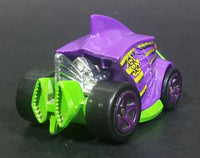 2014 Hot Wheels Monster Mission Piranha Terror Purple Lime Green Die Cast Toy Car Vehicle - Treasure Valley Antiques & Collectibles