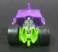 2014 Hot Wheels Monster Mission Piranha Terror Purple Lime Green Die Cast Toy Car Vehicle - Treasure Valley Antiques & Collectibles