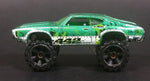 2010 Hot Wheels Attack Pack Olds 442 Metalflake Green Die Cast Lifted Toy Muscle Car Vehicle