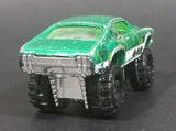 2010 Hot Wheels Attack Pack Olds 442 Metalflake Green Die Cast Lifted Toy Muscle Car Vehicle