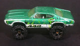 2010 Hot Wheels Attack Pack Olds 442 Metalflake Green Die Cast Lifted Toy Muscle Car Vehicle