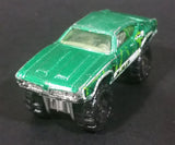 2010 Hot Wheels Attack Pack Olds 442 Metalflake Green Die Cast Lifted Toy Muscle Car Vehicle