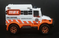 2013 Matchbox Heroic Rescue 4x4 Scrambulance White Die Cast Toy Car Emergency Services Vehicle - Treasure Valley Antiques & Collectibles