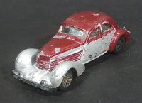 2005 Hot Wheels 1936 Cord Metalflake Burgundy & Silver Die Cast Toy Hot Rod Car Vehicle - Treasure Valley Antiques & Collectibles