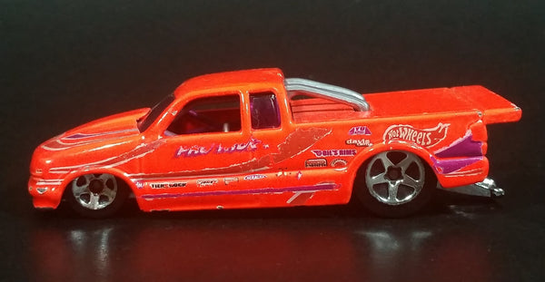 2000 Hot Wheels First Editions 1998 Chevy Pro Stock S10 Truck Neon Orange Die Cast Toy Race Car Vehicle - Treasure Valley Antiques & Collectibles