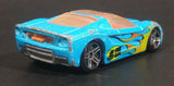 2009 Hot Wheels Airshot Super Drop 40 Somethin' Light Satin Blue Die Cast Toy Car Vehicle - Treasure Valley Antiques & Collectibles