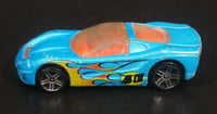 2009 Hot Wheels Airshot Super Drop 40 Somethin' Light Satin Blue Die Cast Toy Car Vehicle - Treasure Valley Antiques & Collectibles