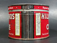 Vintage c. 1952 Hills Bros Coffee 1/2 Lb. Empty Red Round Tin Can with Lid - San Francisco - Treasure Valley Antiques & Collectibles