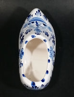 Delft Blue Holland Hand Painted Dutch Windmill Decor Ceramic Clog Shoe Ash Tray Numbered - Treasure Valley Antiques & Collectibles