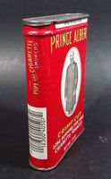 Vintage Prince Albert Crimp Cut Long Burning Pipe And Cigarette Red Hinged 1 1/2 Oz. Tobacco Tin - Treasure Valley Antiques & Collectibles