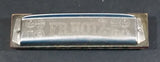Vintage FR. Hotz Canadian Ace Red Painted Wooden and Metal Harmonica Instrument - Treasure Valley Antiques & Collectibles