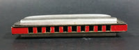Vintage FR. Hotz Canadian Ace Red Painted Wooden and Metal Harmonica Instrument - Treasure Valley Antiques & Collectibles