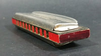 Vintage FR. Hotz Canadian Ace Red Painted Wooden and Metal Harmonica Instrument - Treasure Valley Antiques & Collectibles
