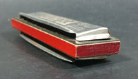 Vintage FR. Hotz Canadian Ace Red Painted Wooden and Metal Harmonica Instrument - Treasure Valley Antiques & Collectibles