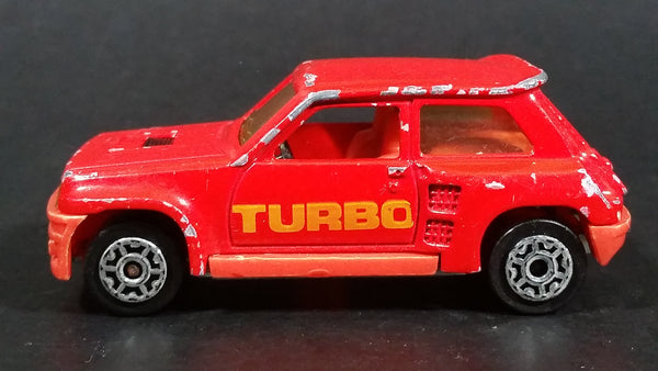 Vintage Majorette No. 255 Renault R 5 Turbo Red 1:53 Scale Die Cast Toy Car Vehicle - Treasure Valley Antiques & Collectibles