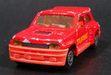 Vintage Majorette No. 255 Renault R 5 Turbo Red 1:53 Scale Die Cast Toy Car Vehicle - Treasure Valley Antiques & Collectibles