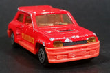 Vintage Majorette No. 255 Renault R 5 Turbo Red 1:53 Scale Die Cast Toy Car Vehicle - Treasure Valley Antiques & Collectibles