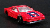 Unknown Brand Red Ferrari Testarossa 7 Seven Die Cast Toy Car Vehicle - Made in China - Treasure Valley Antiques & Collectibles