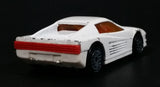 1987 Hot Wheels Ferrari Testarossa White Die Cast Toy Car Vehicle - Ultra Hots - Treasure Valley Antiques & Collectibles