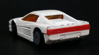 1987 Hot Wheels Ferrari Testarossa White Die Cast Toy Car Vehicle - Ultra Hots - Treasure Valley Antiques & Collectibles