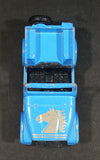 Vintage 1980s Yatming Jeep CJ7 Sky Blue w/ Silver Die Cast Toy Car Vehicle - Treasure Valley Antiques & Collectibles