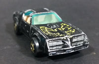 Rare Vintage 1982 Hot Wheels Hot Ones Hot Bird Black Yellow Die Cast Toy Car Vehicle - Gold Wheels