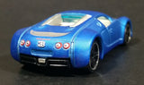 2010 Hot Wheels Hot Auction Bugatti Veyron Satin Blue Die Cast Toy Dream Super Car Vehicle - Treasure Valley Antiques & Collectibles