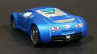 2010 Hot Wheels Hot Auction Bugatti Veyron Satin Blue Die Cast Toy Dream Super Car Vehicle - Treasure Valley Antiques & Collectibles