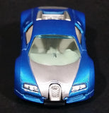 2010 Hot Wheels Hot Auction Bugatti Veyron Satin Blue Die Cast Toy Dream Super Car Vehicle - Treasure Valley Antiques & Collectibles