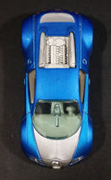 2010 Hot Wheels Hot Auction Bugatti Veyron Satin Blue Die Cast Toy Dream Super Car Vehicle - Treasure Valley Antiques & Collectibles