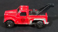 Vintage Buddy L "Metal Made"  Mini Fire Dept. Tow Truck Red Die Cast Toy Car Vehicle - Treasure Valley Antiques & Collectibles