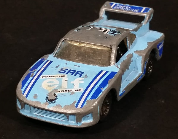 1983-85 Matchbox Racing Porsche 935 Light Baby Blue Die Cast Toy Race Car Vehicle - Treasure Valley Antiques & Collectibles